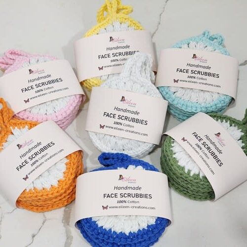 Eileen Creations Exfoliantes Faciales, desmaquillantes, tejidos a mano.