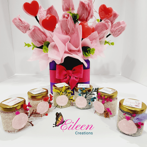 Velas de soya personalizadas